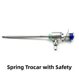 Medical Surgical 5mm 10mm Laparoscope Laparoscopy Laparoscopic Reusable Trocar Magnetic Spring Press Type Safety Screw