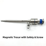 Medical Surgical 5mm 10mm Laparoscope Laparoscopy Laparoscopic Reusable Trocar Magnetic Spring Press Type Safety Screw