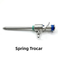 Medical Surgical 5mm 10mm Laparoscope Laparoscopy Laparoscopic Reusable Trocar Magnetic Spring Press Type Safety Screw