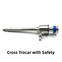 Medical Surgical 5mm 10mm Laparoscope Laparoscopy Laparoscopic Reusable Trocar Magnetic Spring Press Type Safety Screw