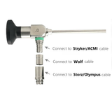 HD Medical Laryngoscope Laryngoscopy Throat Endoscope Fits Wolf Storz Olympus Interface Φ6mm Φ8mm Length 178mm 185mm 70° 90° E.N.T. Examinations