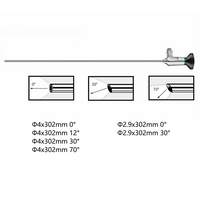 HD Medical Hysteroscope Hysteroscopy Cystoscope  Cystoscopy Rigid Endoscope Φ2.9mm Φ4mm 302mm 0° 12° 30°  70° Fits Storz Wolf Olympus Interface