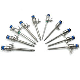 Medical Surgical 5mm 10mm Laparoscope Laparoscopy Laparoscopic Reusable Trocar Magnetic Spring Press Type Safety Screw