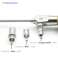 Medical Brow Lift Surgery(Upturned) Rigid Endoscope Sheath with Hole 4mmx175mm 30 degree Beauty Hospital