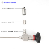 Medical Surgical Rigid Endoscope Cystoscope Cystoscopy Φ2.9mm Φ4mm 302mm 30° With Sheath Bridge Work Channel Forceps