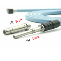 Medical Right-Angled 90 Degree Interface Endoscope Light Source Optical Fibers Cables Fits Storz Wolf Interface Diameter Φ4mm Length 2.5m 3m Autoclave Customizable