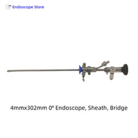 Medical Surgical Rigid Endoscope Cystoscope Cystoscopy Φ2.9mm Φ4mm 302mm 30° With Sheath Bridge Work Channel Forceps
