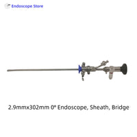 Medical Surgical Rigid Endoscope Cystoscope Cystoscopy Φ2.9mm Φ4mm 302mm 30° With Sheath Bridge Work Channel Forceps