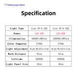 High Brightness Medical Surgical Veterinary Examination Shadowless LED Wall Install Lamp Light 36W 60W Touch Switch
