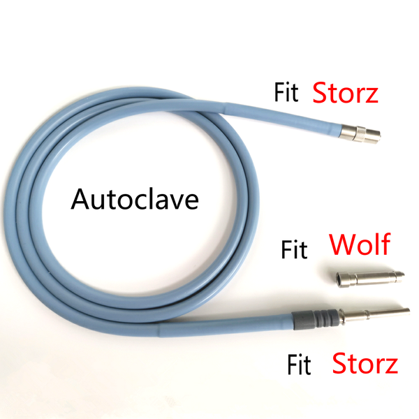 Hilego Medical Fiber Optic Light Cable – Compatible With Storz, Wolf, Olympus Endoscopes