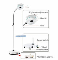 Medical LED 36W 12 Holes Mobile Wheeled Examination Shadowless Light Beauty Veterinary Adjustable