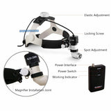 Medical High Brightness LED 5W Headlamp and 2.5X 3.5X Binocular Magnifier Loupes