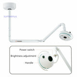 Medical LED 36W 12 Holes Ceiling Examination Shadowless Light Beauty Veterinary Adjustable