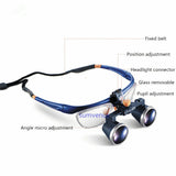 Medical 2.5X 3.5X Magnification Binocular Loupes Magnifiers with Removable Protective Glasses