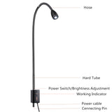 Medical LED 5W Table Wall Guide Rail Clip Examination Light