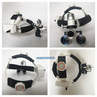 Medical LED Wireless Headlamp And 2.5X 3.5X Binocular Magnifier Rechargeable ENT