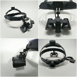 Medical Headband  LED Headlamp And 2.5X 3.5X Binocular Magnifier E.N.T.