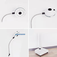 Medical LED 36W 12 Holes Mobile Wheeled Examination Shadowless Light Beauty Veterinary Adjustable