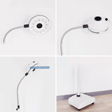 Medical LED 36W 12 Holes Mobile Wheeled Examination Shadowless Light Beauty Veterinary Adjustable