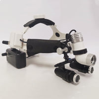 Medical Surgery LED Wireless Headlamp Headlight And 4.0X 5.0X 6.0X Binocular Loupes Magnifiers E.N.T. Examinations